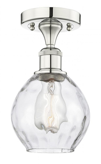 Waverly - 1 Light - 6 inch - Polished Nickel - Semi-Flush Mount (3442|616-1F-PN-G362)