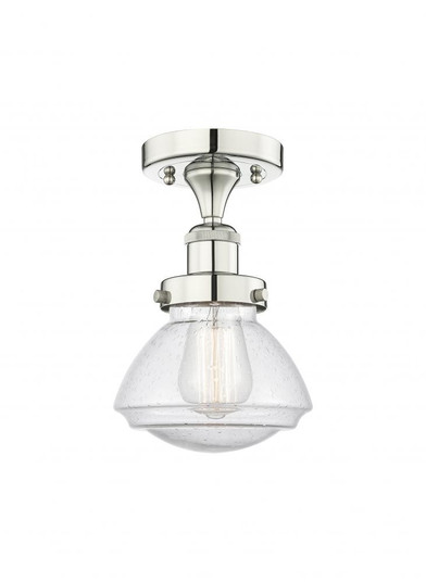 Olean - 1 Light - 7 inch - Polished Nickel - Semi-Flush Mount (3442|616-1F-PN-G324)