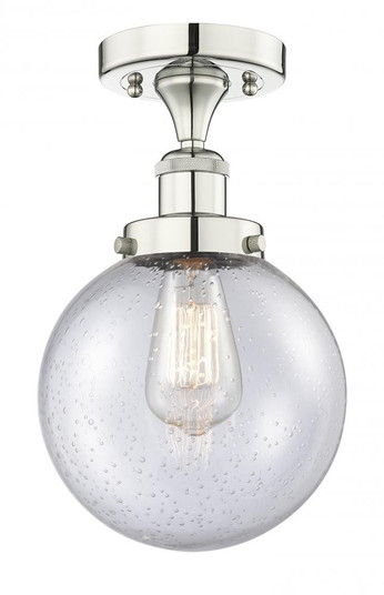 Beacon - 1 Light - 8 inch - Polished Nickel - Semi-Flush Mount (3442|616-1F-PN-G204-8)