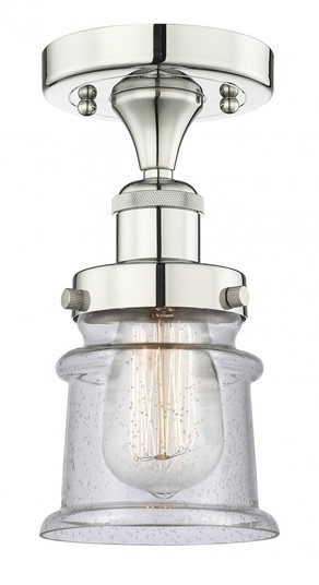 Canton - 1 Light - 5 inch - Polished Nickel - Semi-Flush Mount (3442|616-1F-PN-G184S)