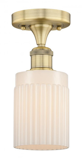 Hadley - 1 Light - 5 inch - Brushed Brass - Semi-Flush Mount (3442|616-1F-BB-G341)