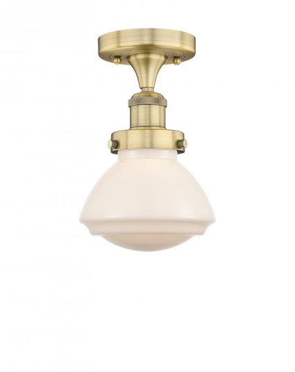 Olean - 1 Light - 7 inch - Brushed Brass - Semi-Flush Mount (3442|616-1F-BB-G321)