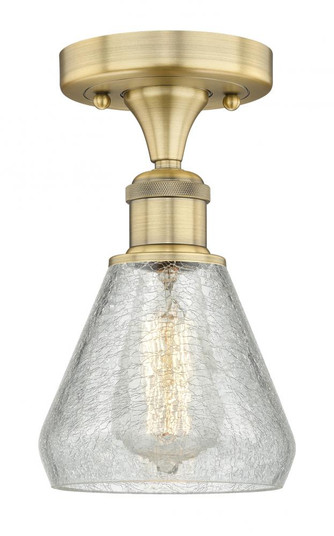 Conesus - 1 Light - 6 inch - Brushed Brass - Semi-Flush Mount (3442|616-1F-BB-G275)