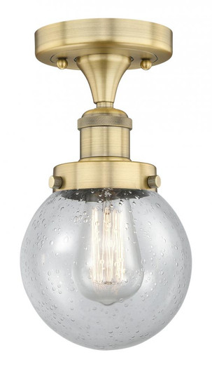 Beacon - 1 Light - 6 inch - Brushed Brass - Semi-Flush Mount (3442|616-1F-BB-G204-6)