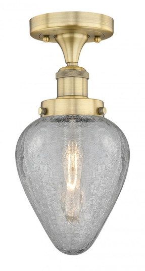 Geneseo - 1 Light - 7 inch - Brushed Brass - Semi-Flush Mount (3442|616-1F-BB-G165)