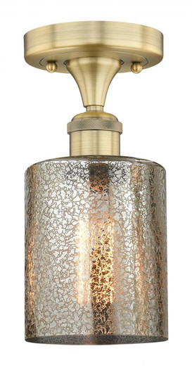 Cobbleskill - 1 Light - 5 inch - Brushed Brass - Semi-Flush Mount (3442|616-1F-BB-G116)