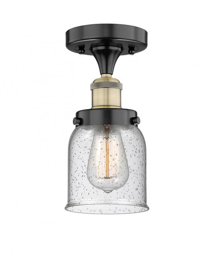Bell - 1 Light - 5 inch - Black Antique Brass - Semi-Flush Mount (3442|616-1F-BAB-G54)