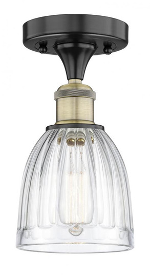 Brookfield - 1 Light - 6 inch - Black Antique Brass - Semi-Flush Mount (3442|616-1F-BAB-G442)
