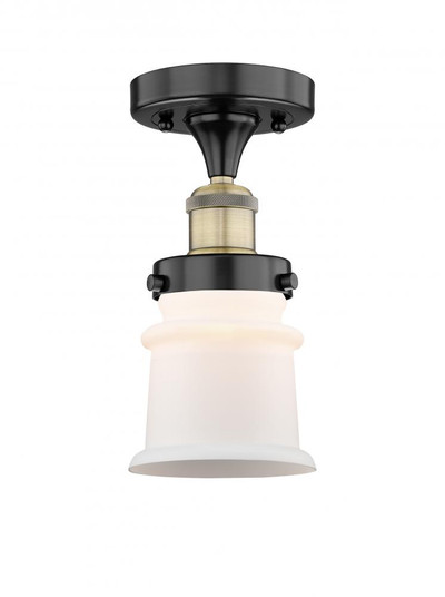 Canton - 1 Light - 5 inch - Black Antique Brass - Semi-Flush Mount (3442|616-1F-BAB-G181S)