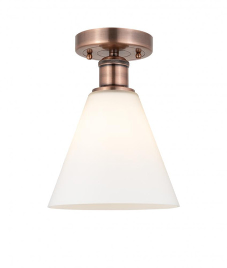 Berkshire - 1 Light - 8 inch - Antique Copper - Semi-Flush Mount (3442|616-1F-AC-GBC-81)