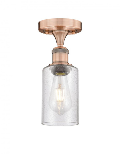 Clymer - 1 Light - 4 inch - Antique Copper - Semi-Flush Mount (3442|616-1F-AC-G804)
