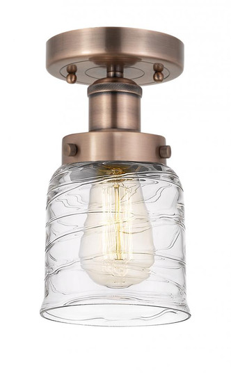 Bell - 1 Light - 5 inch - Antique Copper - Semi-Flush Mount (3442|616-1F-AC-G513)