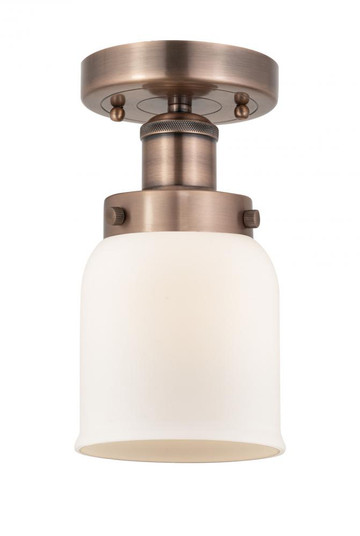 Bell - 1 Light - 5 inch - Antique Copper - Semi-Flush Mount (3442|616-1F-AC-G51)