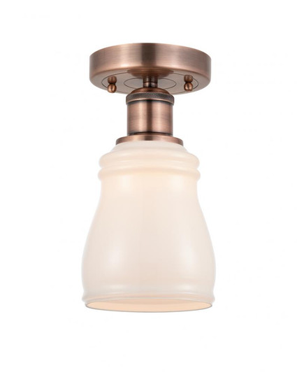 Ellery - 1 Light - 5 inch - Antique Copper - Semi-Flush Mount (3442|616-1F-AC-G391)