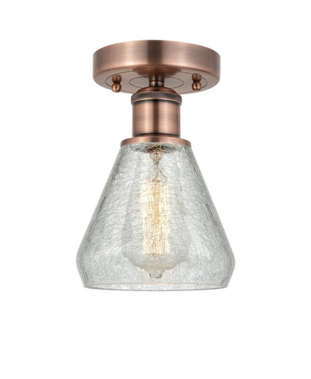 Conesus - 1 Light - 6 inch - Antique Copper - Semi-Flush Mount (3442|616-1F-AC-G275)