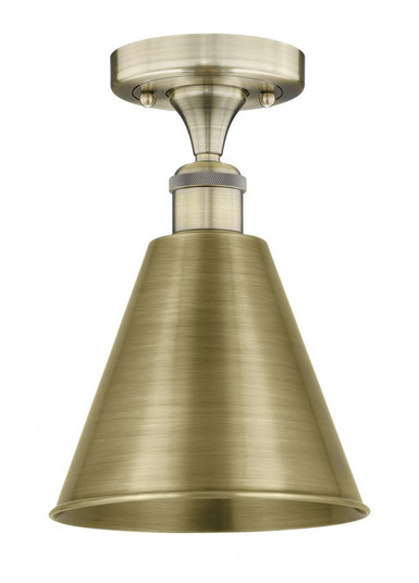 Berkshire - 1 Light - 8 inch - Antique Brass - Semi-Flush Mount (3442|616-1F-AB-MBC-8-AB)