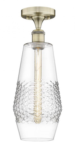 Windham - 1 Light - 7 inch - Antique Brass - Flush Mount (3442|616-1F-AB-G682-7)