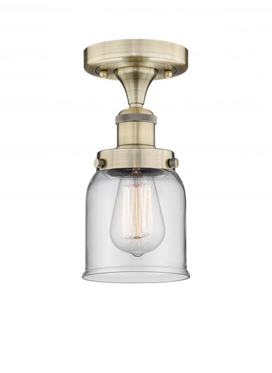 Bell - 1 Light - 5 inch - Antique Brass - Semi-Flush Mount (3442|616-1F-AB-G52)