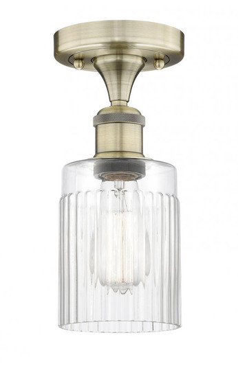 Hadley - 1 Light - 5 inch - Antique Brass - Semi-Flush Mount (3442|616-1F-AB-G342)