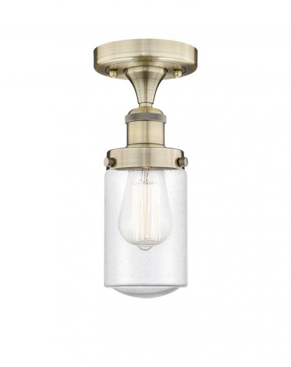 Dover - 1 Light - 5 inch - Antique Brass - Semi-Flush Mount (3442|616-1F-AB-G314)