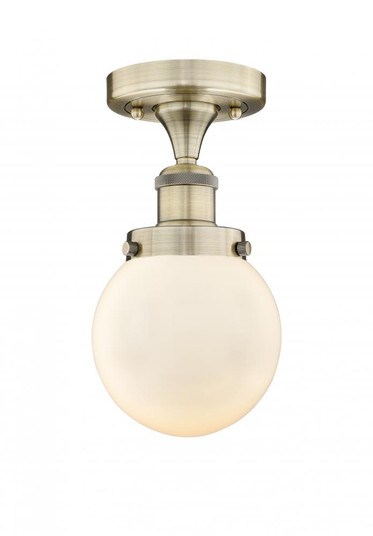Beacon - 1 Light - 6 inch - Antique Brass - Semi-Flush Mount (3442|616-1F-AB-G201-6)