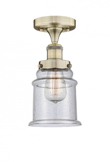 Canton - 1 Light - 6 inch - Antique Brass - Semi-Flush Mount (3442|616-1F-AB-G184)