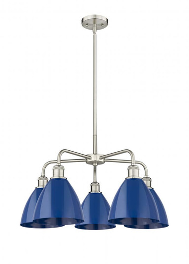 Plymouth - 5 Light - 26 inch - Satin Nickel - Chandelier (3442|516-5CR-SN-MBD-75-BL)