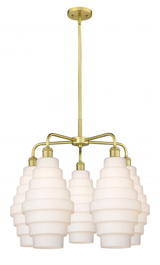 Cascade - 5 Light - 26 inch - Satin Gold - Chandelier (3442|516-5CR-SG-G671-8)