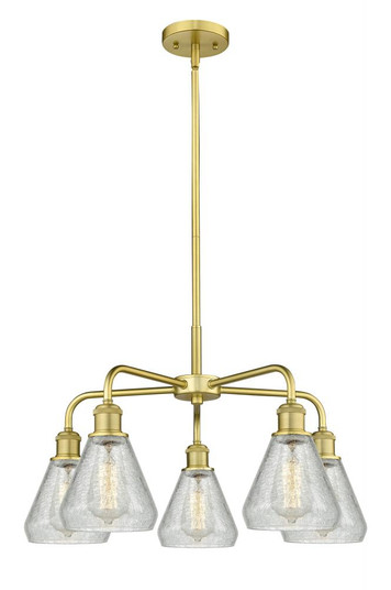 Conesus - 5 Light - 24 inch - Satin Gold - Chandelier (3442|516-5CR-SG-G275)