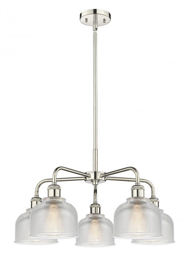 Dayton - 5 Light - 24 inch - Polished Nickel - Chandelier (3442|516-5CR-PN-G412)