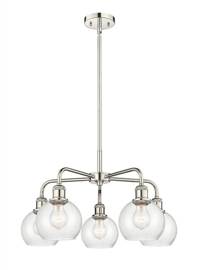 Athens - 5 Light - 24 inch - Polished Nickel - Chandelier (3442|516-5CR-PN-G124-6)