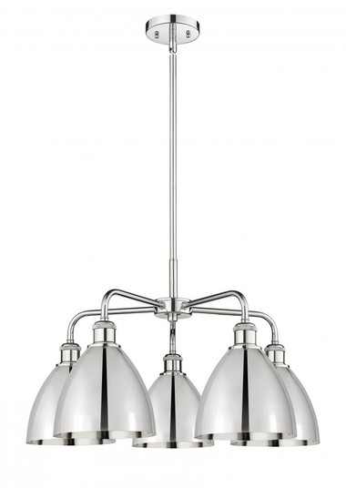 Bristol - 5 Light - 26 inch - Polished Chrome - Chandelier (3442|516-5CR-PC-MBD-75-PC)