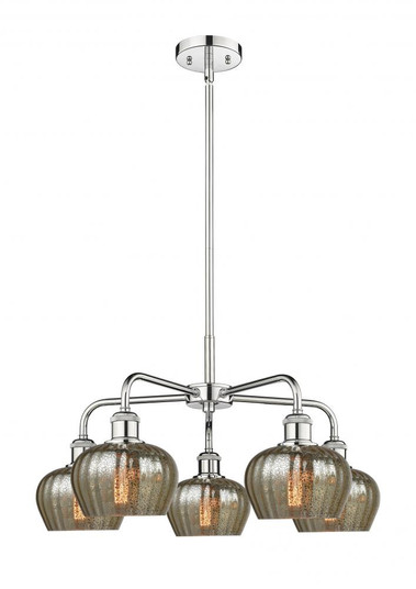 Fenton - 5 Light - 25 inch - Polished Chrome - Chandelier (3442|516-5CR-PC-G96)