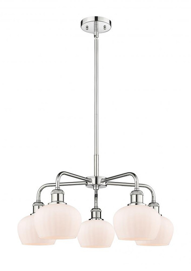 Fenton - 5 Light - 25 inch - Polished Chrome - Chandelier (3442|516-5CR-PC-G91)