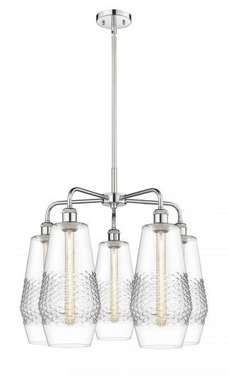 Windham - 5 Light - 25 inch - Polished Chrome - Chandelier (3442|516-5CR-PC-G682-7)