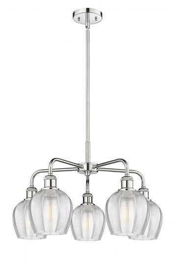 Norfolk - 5 Light - 24 inch - Polished Chrome - Chandelier (3442|516-5CR-PC-G462-6)