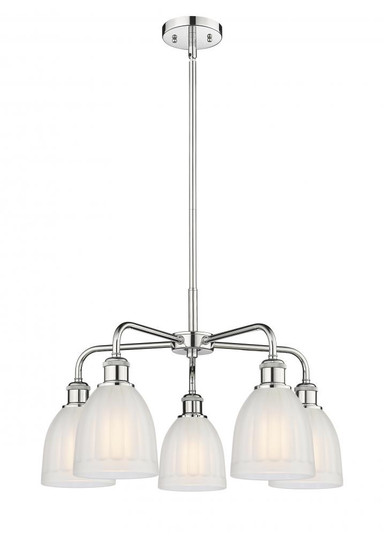 Brookfield - 5 Light - 24 inch - Polished Chrome - Chandelier (3442|516-5CR-PC-G441)