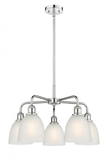 Castile - 5 Light - 24 inch - Polished Chrome - Chandelier (3442|516-5CR-PC-G381)