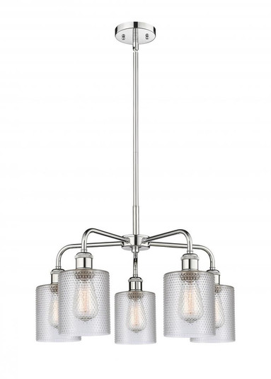 Cobbleskill - 5 Light - 23 inch - Polished Chrome - Chandelier (3442|516-5CR-PC-G112)