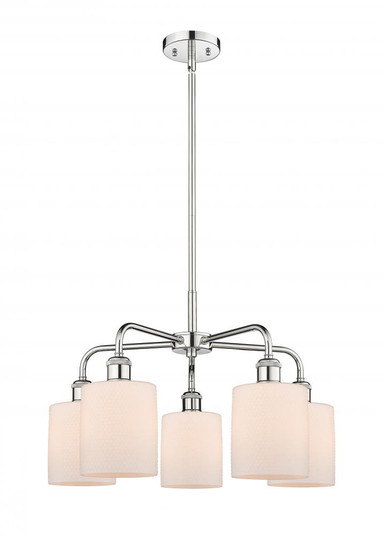 Cobbleskill - 5 Light - 23 inch - Polished Chrome - Chandelier (3442|516-5CR-PC-G111)