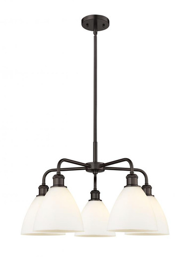 Bristol - 5 Light - 26 inch - Oil Rubbed Bronze - Chandelier (3442|516-5CR-OB-GBD-751)