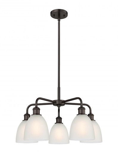 Castile - 5 Light - 24 inch - Oil Rubbed Bronze - Chandelier (3442|516-5CR-OB-G381)