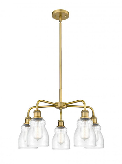 Ellery - 5 Light - 23 inch - Brushed Brass - Chandelier (3442|516-5CR-BB-G394)