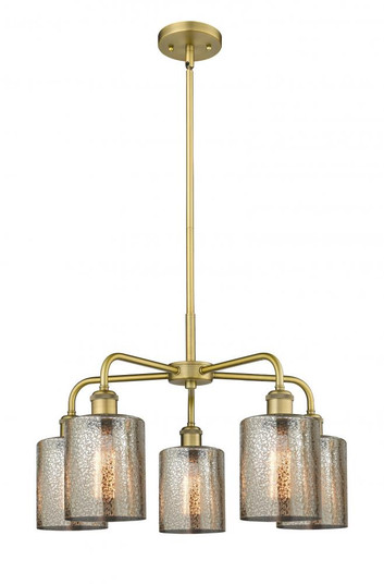 Cobbleskill - 5 Light - 23 inch - Brushed Brass - Chandelier (3442|516-5CR-BB-G116)