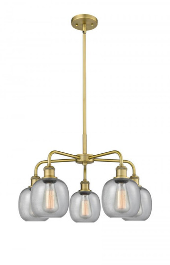 Belfast - 5 Light - 24 inch - Brushed Brass - Chandelier (3442|516-5CR-BB-G104)