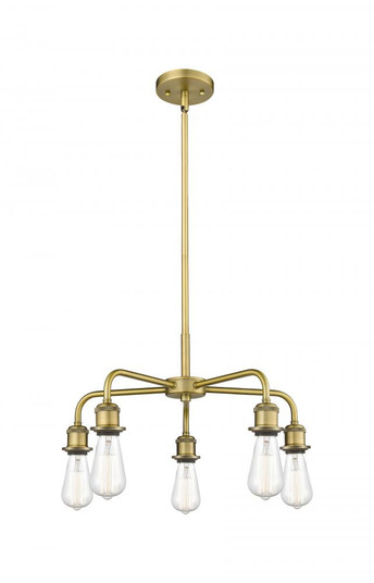 Ballston - 5 Light - 18 inch - Brushed Brass - Chandelier (3442|516-5CR-BB)