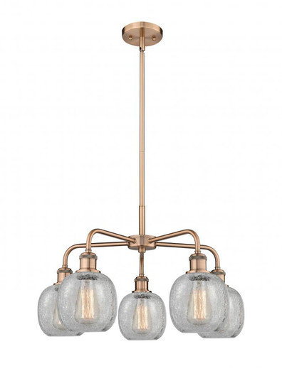 Belfast - 5 Light - 24 inch - Antique Copper - Chandelier (3442|516-5CR-AC-G105)