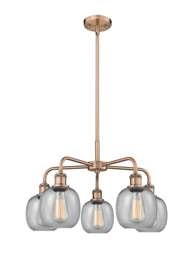 Belfast - 5 Light - 24 inch - Antique Copper - Chandelier (3442|516-5CR-AC-G104)