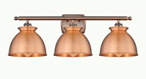 Adirondack - 3 Light - 28 inch - Antique Copper - Bath Vanity Light (3442|516-3W-AC-M14-AC)