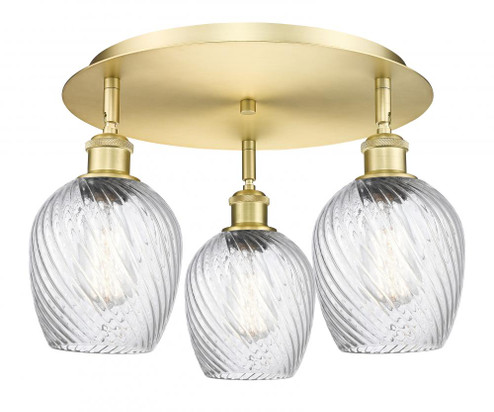 Salina - 3 Light - 18 inch - Satin Gold - Flush Mount (3442|516-3C-SG-G292)